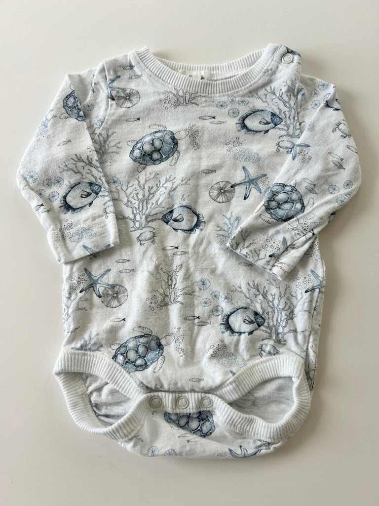 Newbie Undersea Onesie • 2-4 months *