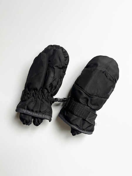 Hotpaws Black Mittens • 2-4 years