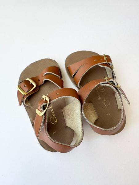 PLAY Saltwater Sandals Swimmers Brown • 3c