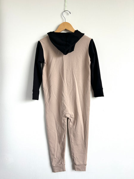 Tiny Button Apparel Long Sleeve Hooded Romper • 4-5 years