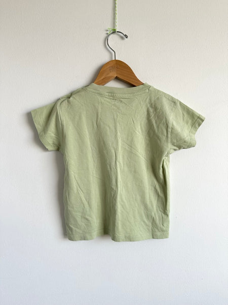 Molo Green Smiley Tee Shirt • 2-3 years