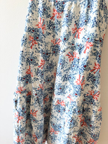 Uniqlo Tank Dress Blue Flowers • 5-7 years