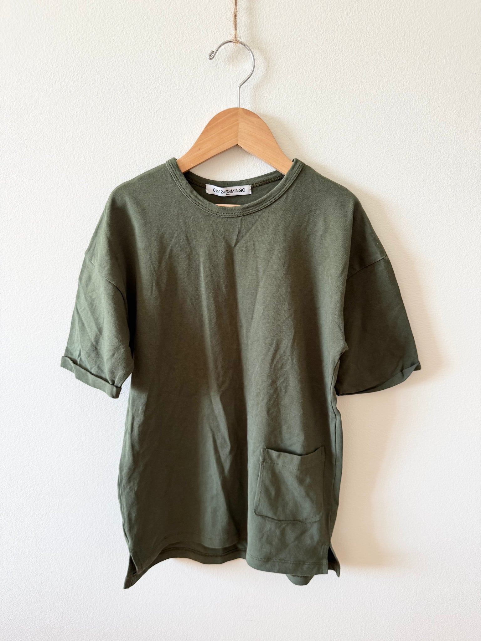 NEW Mingo Green Oversize T-Shirt • 6-8 years