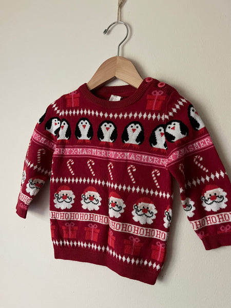 H&M Penguin Sweater • 6-12 months