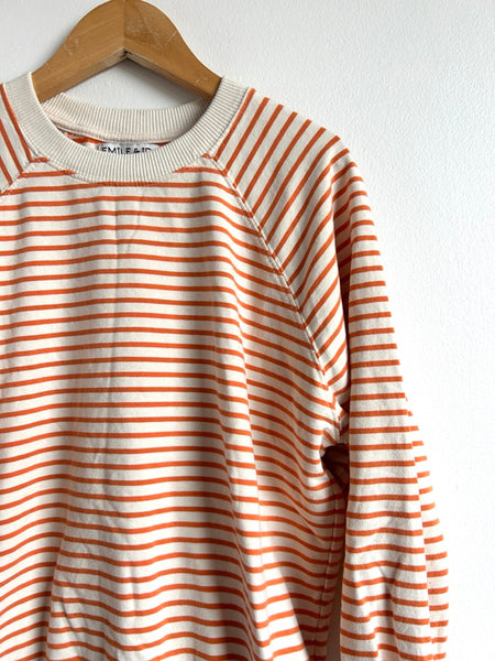 Emile et Ida Orange Striped Sweatshirt • 9-11 years