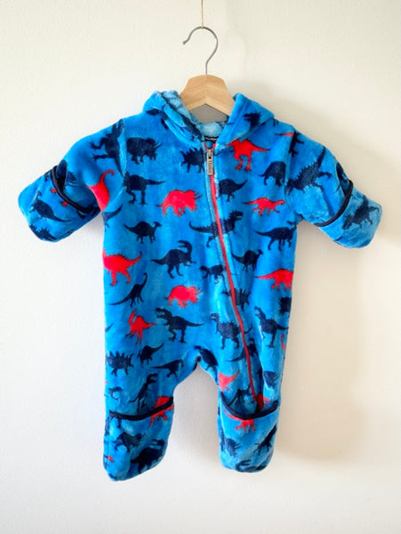 Hatley Fuzzy Dinosaur Bunting Suit • 6-12 months