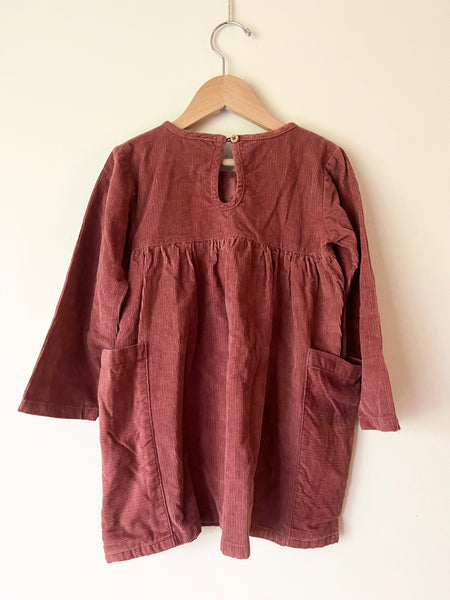 Turtledove London Corduroy Long Sleeve Dress • 3-4 years
