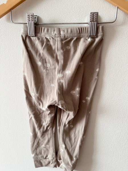 Little and Lively Cream Mushroom Leggings • 12-18 months