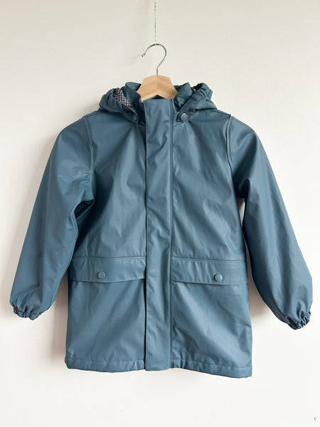 Wheat Kids Quilted Lined Rubberized Rain Jacket • 7 years
