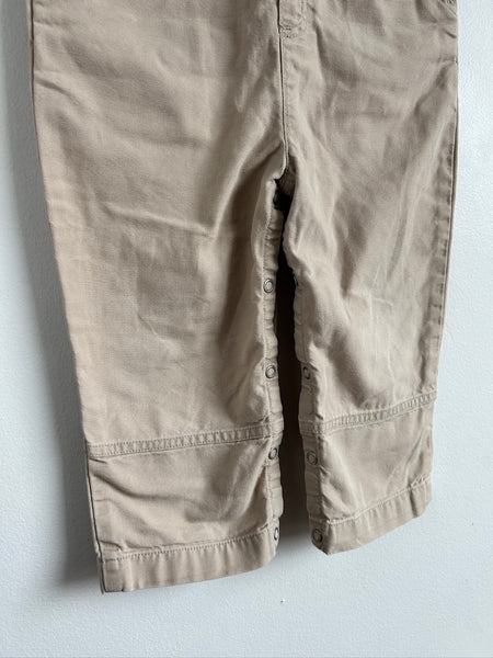 Vintage Gymboree "G" Khaki Overalls • 2-4 years