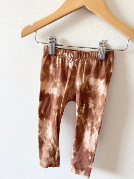 Jax and Lennon Dark Brown Tie Dye Leggings • 6-12 months