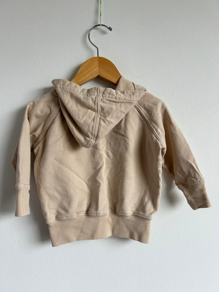 Les Gamins Cream Cotton Hoodie • 6-18 months