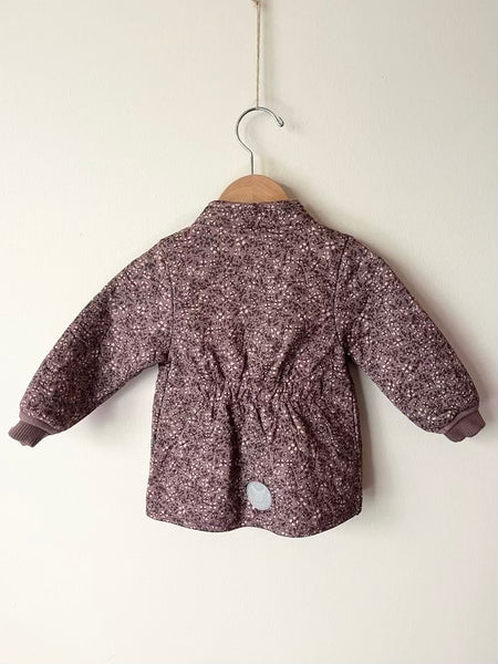 Wheat Floral Quilted Jacket • 9-12 months