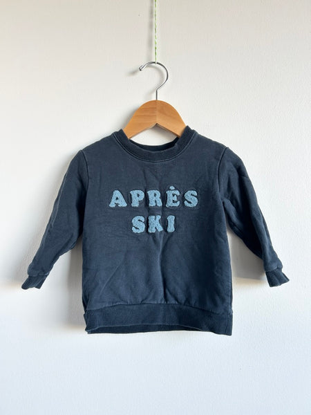 Petit Lem Apres Ski Blue Sweatshirt • 1-2 years