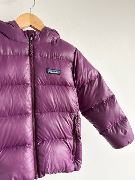 Patagonia Purple Hi-Loft Down Hoodie • 5 years (REPAIRED)