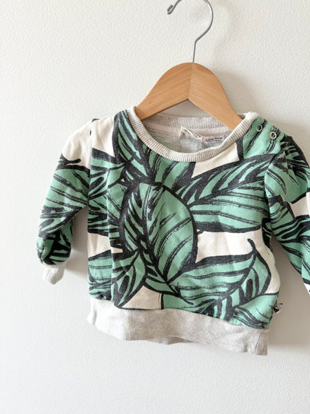 Milk and Masuki Leaves Small Shop Sweatshirt • 6-12 months