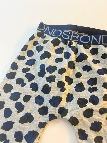 Bonds Blue Leopard Print Leggings • 6-12 months *