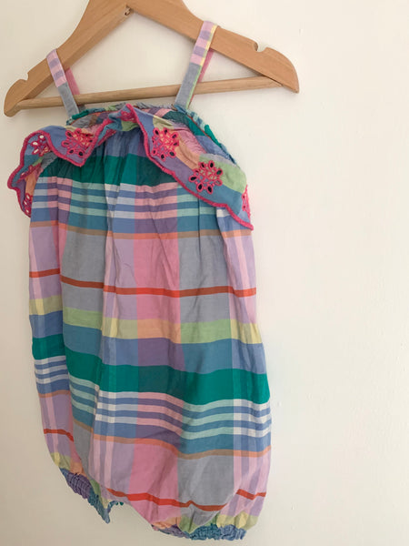 Gap Gingham Tank Romper • 12-18 months