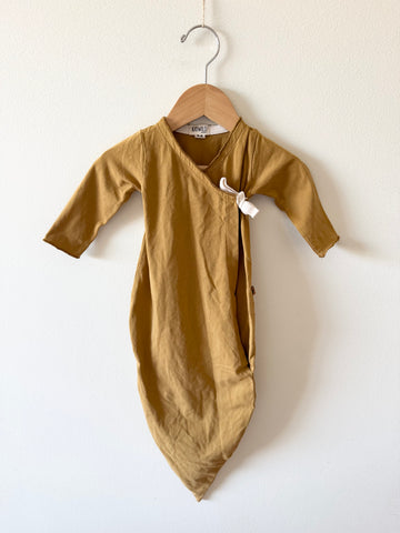 Kidwild Mustard Knot Gown • 0-3 months