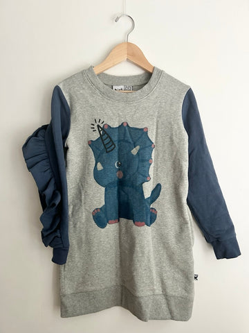 Minti Dino Sweater Dress • 7 years