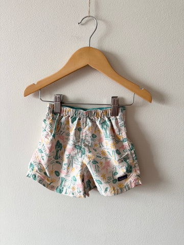 Patagonia White Patterned Baggies Shorts • 1-2 years