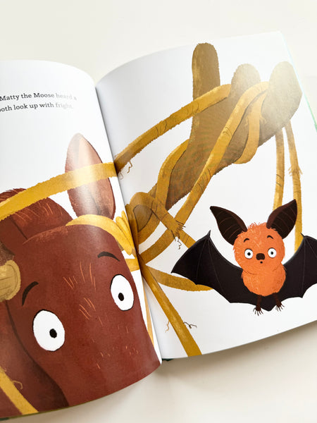 Bailey the Bat and the Tangled Moose • Hardcover Book