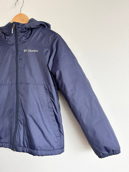 Columbia Cozy Lined Blue Rainjacket • 7-8 years (small)