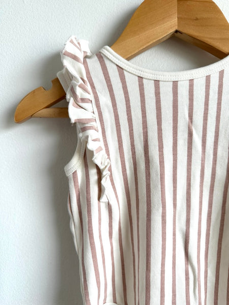 Pehr Striped Cotton Tank Onesie • 3-6 months