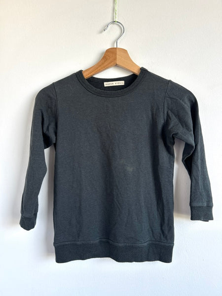 Haven Faded Black Crew Neck • 6-7 years
