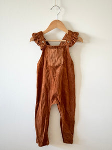 Nest and Nurture Corduroy Brown Overalls • 1-2 years