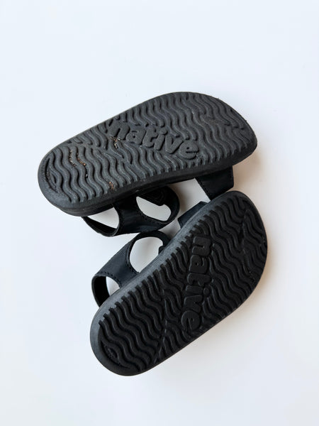 Natives Black Sandals • 7c