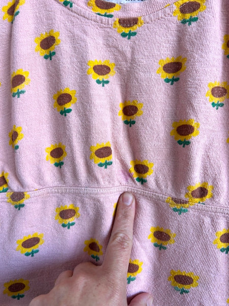 Bobo Choses Sunflower Short Sleeve Dress • 2-3 years