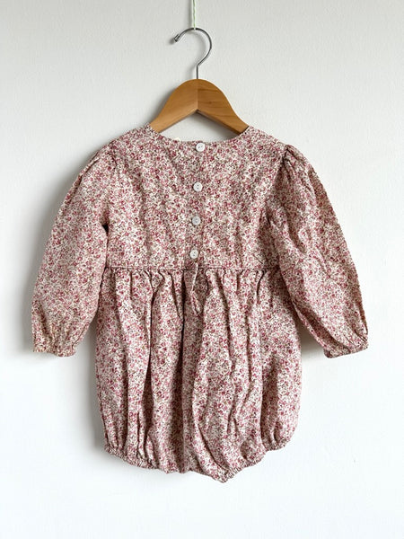 Little Cotton Clothes Long Sleeve Floral Bubble Romper • 2-3 years