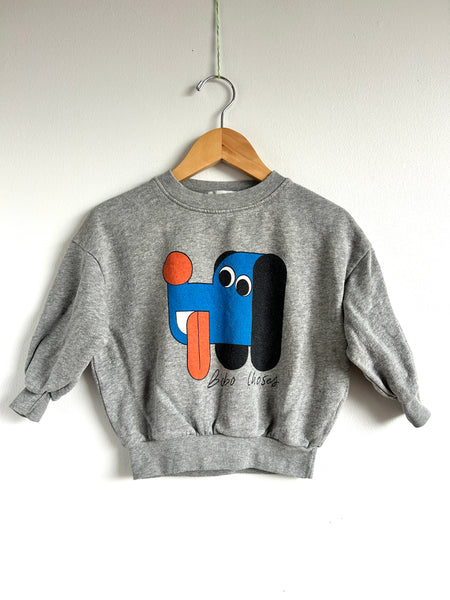 Bobo Choses Dog Face Sweatshirt • 2-3 years