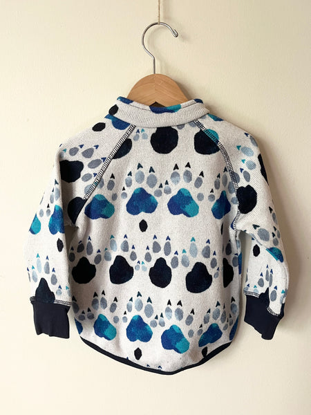 Reima Blue Tracks Zip Up Sweater • 18-24 months