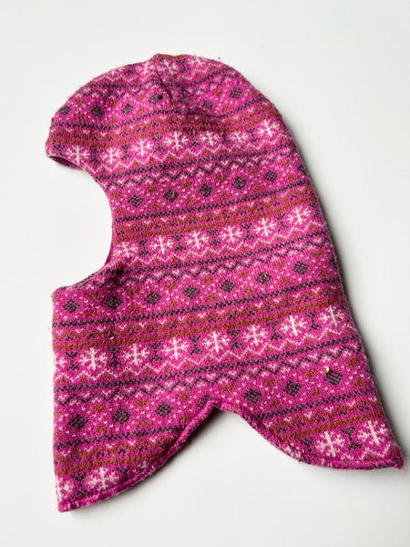 Peuhu Merino Blend Pink Balaclava • 2-4 years