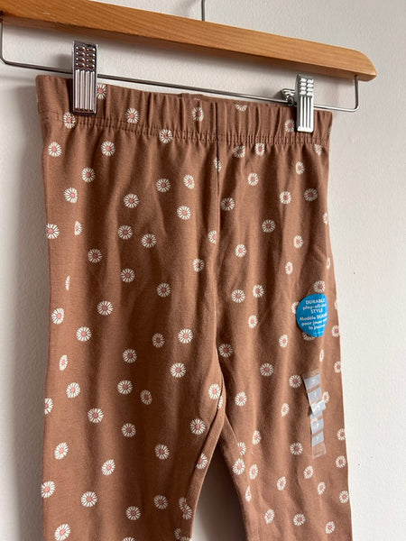 NEW Carter's Brown Floral Print Leggings • 7 years