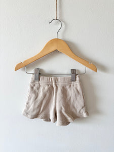 Tiny Button Apparel Cream Waffle Shorts • 1-2 years