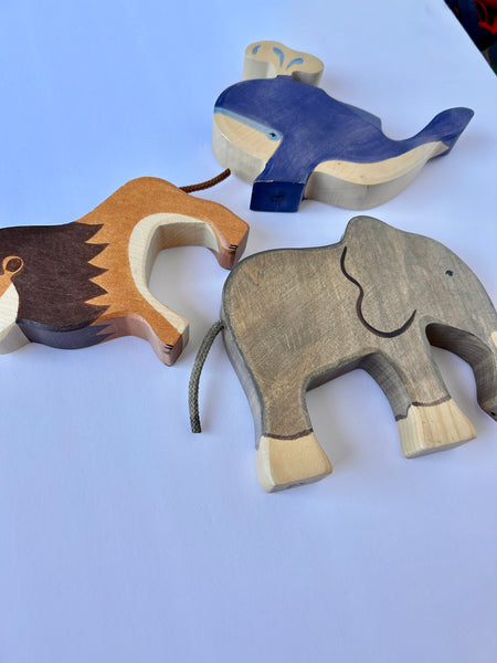Hotztiger Blue Whale, Lion, Elephant 3pc
