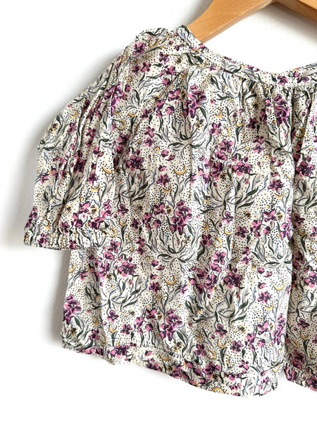 Petits Vilains Long Sleeve Small Floral Blouse • 6-18 months
