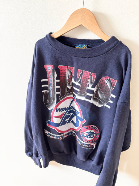 Vintage Winnipeg Jets Sweatshirt • 8-10 years