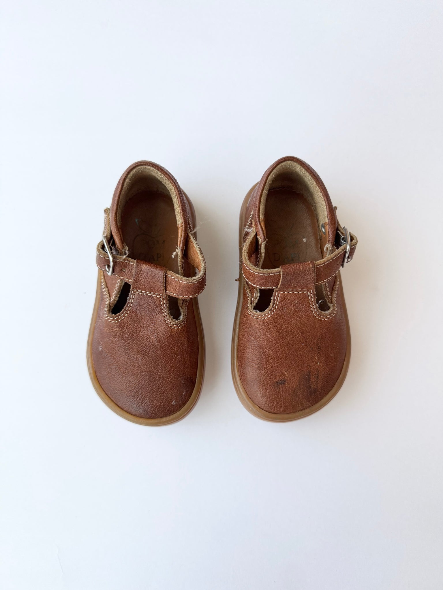 Pomme D'api Leather Mary Janes Shoes • 4c