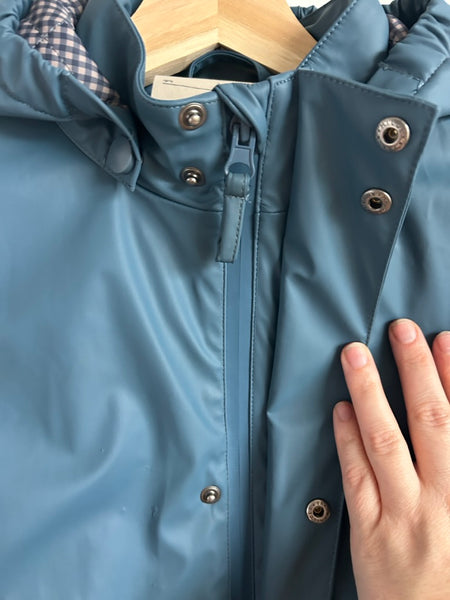 Wheat Kids Quilted Lined Rubberized Rain Jacket • 7 years