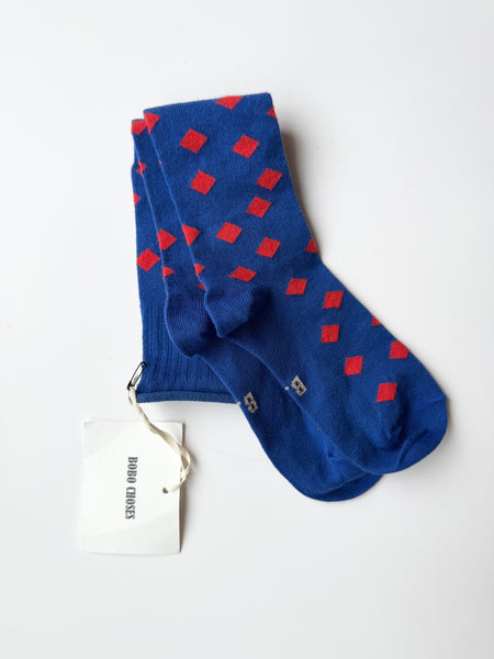 NEW Bobo Choses Knee High Blue Socks • 7-9 years