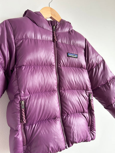 Patagonia Purple Hi-Loft Down Hoodie • 5 years (REPAIRED)