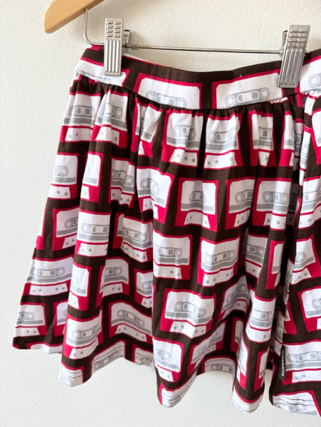 Maxomorra Cassette Tape Swing Skirt • 5-7 years (110-116cm)