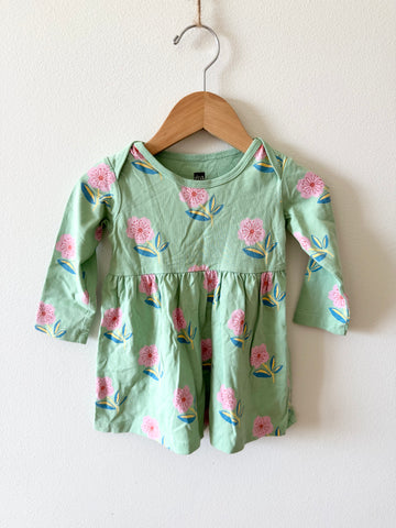 Tea Collection Green Floral Dress • 6-12 months