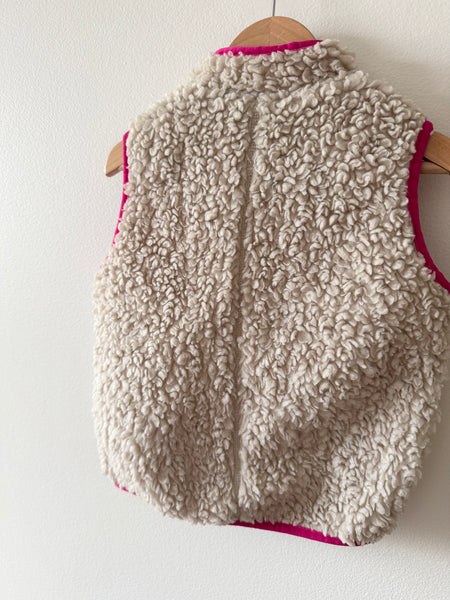 Patagonia Pink and Cream Retropile Vest • 2 years