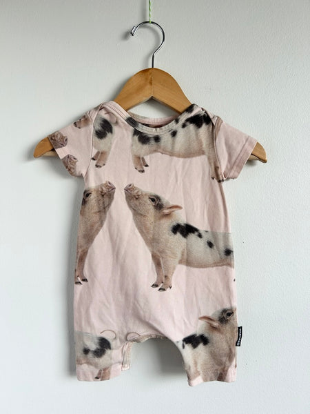 Snurk Pigs Shorty Romper • 6-12 months