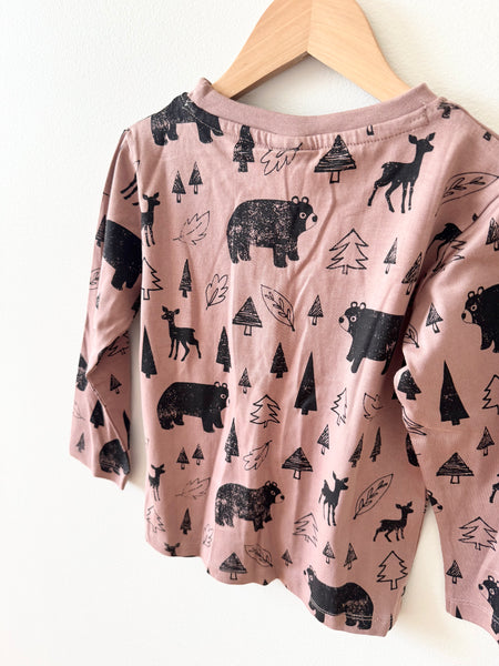 NEW Turtledove London pink woodland creature tshirt • 4-5 years